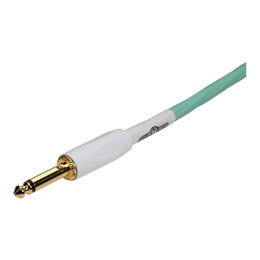 Pig Hog Hex Series Seafoam Green Silent Cable 10ft