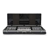 Torque 88-Key ABS Keyboard Case with Wheels - Black Finish