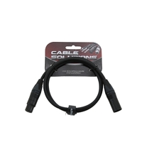 SWAMP Pro-Line Balanced XLR Mic Cable Neutrik AG Black Plugs - 1m