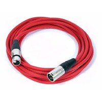 Stage Series Balanced XLR Microphone Cable - RED Cable - 50cm