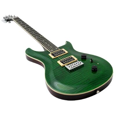 Artist Solaris II Electric Guitar with Bullbucker Pickups - Transparent Green