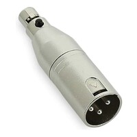 Audio Adapter - XLR male to mini 3 Pin XLR female