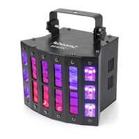 Beamz Magic1 LED Multi-Effects Derby Light with UV and Strobe
