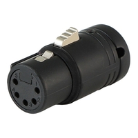 Cable Techniques CT-AX5F-K Low-Profile Right Angle Female 5-Pin XLR Connector