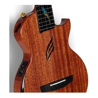 Enya Feather Solid Mahogany Tenor Ukulele with AcousticPlus Pickup - Natural