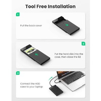 UGREEN 50743 USB-C 2.5" External SSD SATA Hard Drive Enclosure