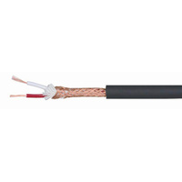 Balanced TRS Cable - Dual Right-Angle 1/4" Jacks - 30cm