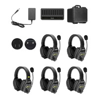 Saramonic WiTalk5 WT5D Full-Duplex 5-Person Wireless Intercom Headset System