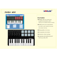 PANDA Mini 25-key Professional Studio MIDI Keyboard / DAW Controller