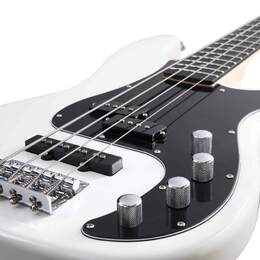 Artist Vintage Hybrid White Active / Passive Bass Guitar