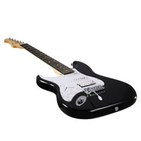 Artist AS1 Left Handed ST Style HSS Electric Guitar - Black