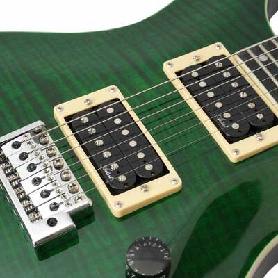 Artist Solaris II Electric Guitar with Bullbucker Pickups - Transparent Green