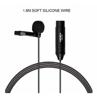 COMICA CVM-V02O Omnidirectional XLR Lapel Microphone Cable for Camcorder