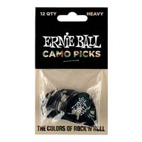 Ernie Ball Heavy Guitar Picks - Camouflage - 12 Pack
