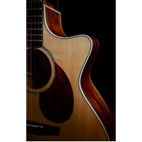 Enya EGA-Q1M 41" Grand Auditorium Solid Spruce and Mahogany Acoustic Guitar - Natural - standard