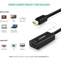 UGREEN 40360 4K Mini DisplayPort to HDMI Adapter - Black