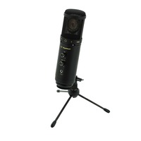 SWAMP SU600 USB Recording Microphone with Headphone Output - inc. Round Base Stand