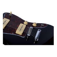 Artist Grungemaster Electric Guitar with P90 Type Pickups - Black