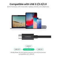 UGREEN 80324 100W Thunderbolt 3 USB-C to USB-C Cable - 50cm