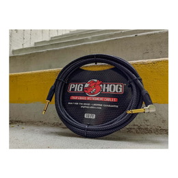 Pig Hog "Black Woven" Instrument Cable - 10ft