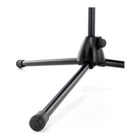 K&M 210/7 Tripod Microphone Stand with Single Section Boom - Black