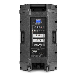 Vonyx VSA500-BP 12″ Portable PA Speaker with Wireless Microphones