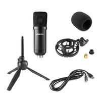 Vonyx CM300B Studio USB Microphone Bundle Pack - Black