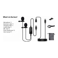 CKMOVA LCM6CD Dual-head USB Type-C Lavalier Omnidirectional Condenser Microphone