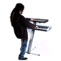 Premium Dual Tier - Stage Keyboard Stand