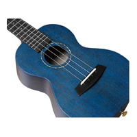 Enya MS Blue Solid Mahogany Ukulele - Tenor