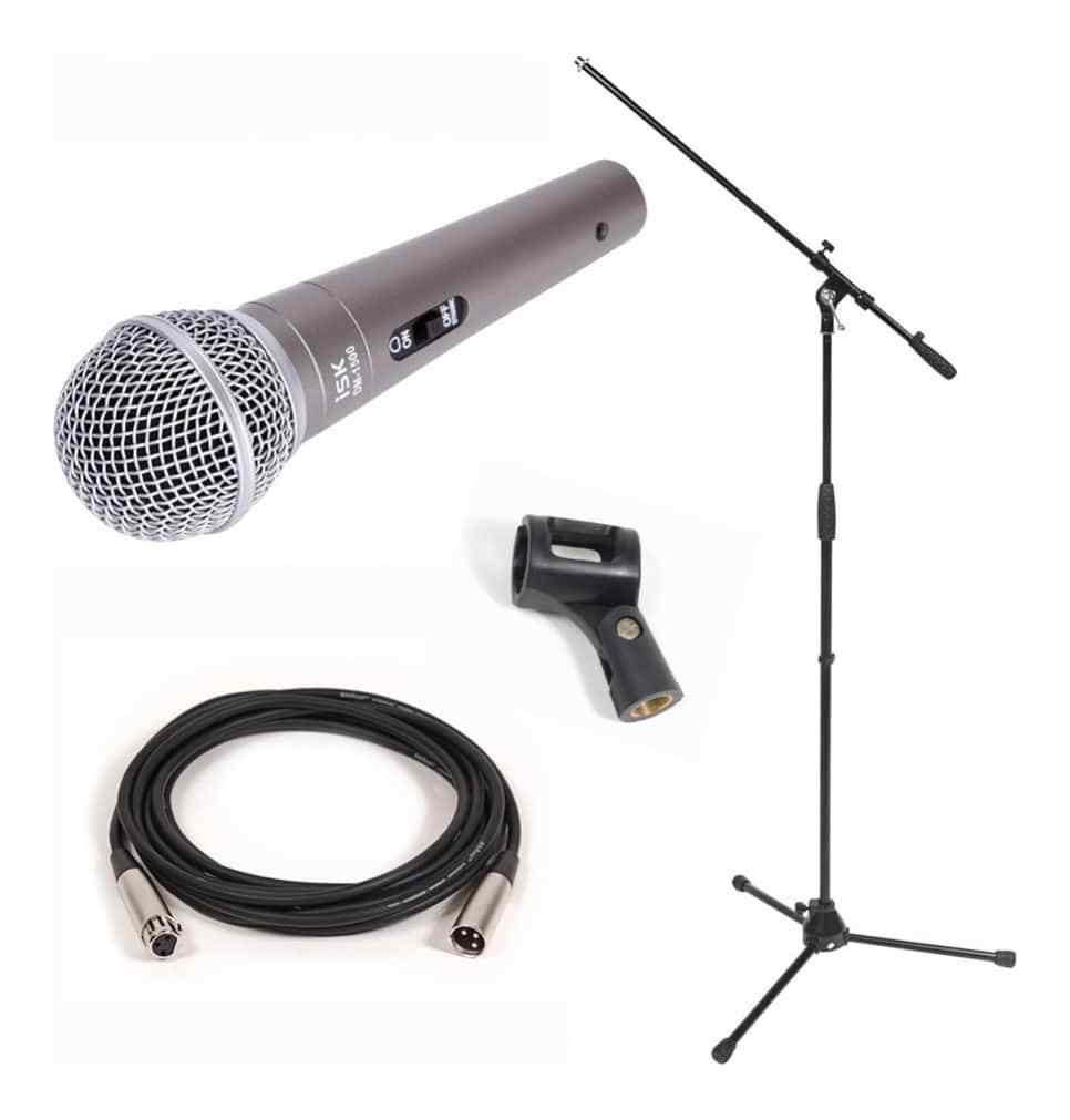 Vocalist Pack - iSK DM-1500 Microphone + Mic Stand + Cable | SWAMP