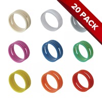 XXR Colour Coding Ring for XX Series Neutrik XLR - 20-pack - Yellow