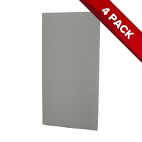 4x Fibreglass Acoustic Treatment Panel - Grey Colour - 120cm x 60cm
