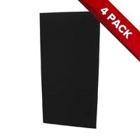 4x Fibreglass Acoustic Treatment Panel - Black Colour - 120cm x 60cm