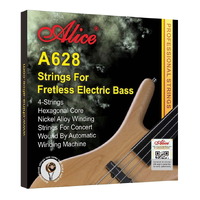 Alice A628 Flatwound Fretless Electric Bass Strings - Light Gauge 45-101