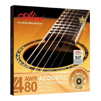 Alice AWR480 80/20 Bronze Acoustic Guitar String Set - Super Light 11-52