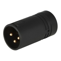 Cable Techniques CT-BX3ML-K Low-Profile Right-Angle XLR Male Connector - Black