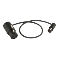 Cable Techniques CT-LPS-FX3T-12K 12" LPS Low-Profile XLR(f) to TA3F(f) Cable