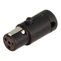Cable Techniques CT-LPS-TA4-K LPS Low-Profile Right Angle TA4F Connector - Black