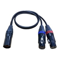 Cable Techniques CT-PYM-18 5-pin XLR Male to Dual 3-pin XLR Female Stereo Y Cable