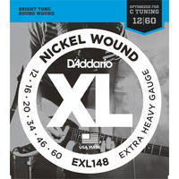 D'Addario EXL148 XL Nickel Wound Extra Heavy Electric Guitar Strings 12-60