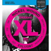 D'Addario EXL170BT Balanced Tension Electric Bass Guitar Strings