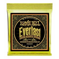 Ernie Ball 2554 Everlast Medium Coated 80/20 Bronze Acoustic Guitar Strings