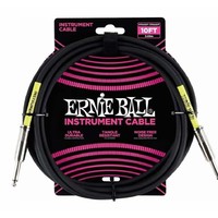 Ernie Ball 6048 10' Straight/Straight Instrument Cable - Black