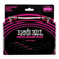 Ernie Ball 6387 Multi-Pack Flat Ribbon Patch Cables - White