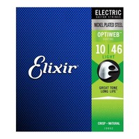 Elixir E19052 Optiweb Nickel Plated Electric Guitar Strings - Light Gauge 10-46