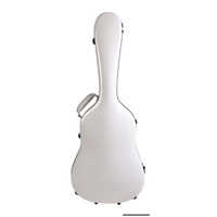 Enya Deluxe Fibreglass Dreadnought Guitar Case - White