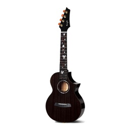 Enya M6 Solid Mahogany Ukulele - Black - Concert