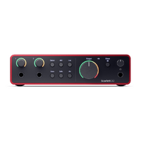 Focusrite Scarlett 2i2 4th Gen 2-in 2-out USB Audio Interface with 2 Preamps