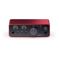 Focusrite Scarlett Solo 4th Gen 2-in 2-out USB Audio Interface with 1 Mic Preamp
